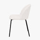 Turi Boucl�� Fabric and Black Metal Dining Chair