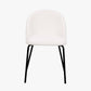 Turi Boucl�� Fabric and Black Metal Dining Chair