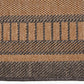 Indoor Outdoor Natural and Black Border Design Rug