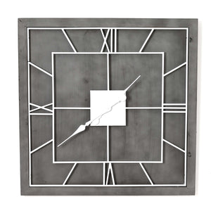 Williston Grey Square Wall Clock