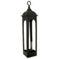 Farrah Collection Black Cast Tall Loop Top Lantern