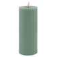 Luxe Collection Melt Effect 3.5x9 Sage LED Wax Candle