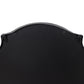 Matt Black Ornate Curved Mirror