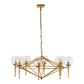 Abira Gold 8 Arm Geo Pendant Lamp