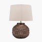 Anneli Bronze Aztec Texture Ceramic Table Lamp