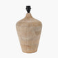 Taika White Wash Textured Wood Table Lamp Base