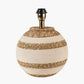 Talalla Cream and Natural Sea Grass Round Table Lamp Base