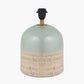 Lotta Duck Egg and Natural Stoneware Table Lamp Base