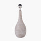 Ioan Grey Engraved Wood Bottle Table Lamp Base