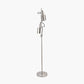 Aaron Brushed Chrome Metal Task Floor Lamp