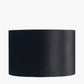 Bow 40cm Black Velvet Cylinder Lampshade