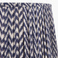 Vienna 45cm Blue Chevron Mushroom Pleat Lampshade