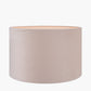 Rene 25cm Greige Velvet Cylinder Lampshade