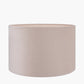 Rene 25cm Greige Velvet Cylinder Lampshade