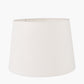 Lys 40cm White Self Lined Linen Tapered Lampshade