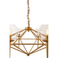 Abira Gold 8 Arm Geo Pendant Lamp