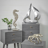Silver Metal Sea Horse Ornament