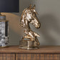 Gold Metal Horse Head Ornament