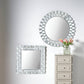 Mirrored Glass Tile Round Wall Mirror