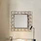 Nickel Chain Effect Square Mirror