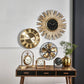 Antique Brass Metal Wall Clock