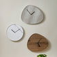 Grey Oak Wood Veneer Teardrop Shaped Wall Clock