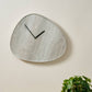 Grey Oak Wood Veneer Teardrop Shaped Wall Clock