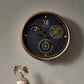 Black and Champagne Metal Working Cog Wall Clock