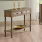 Ashwell Taupe Pine Wood Console Table