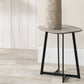 Ukiah Grey Oak Veneer and Black Metal Side Table