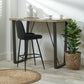 Marca Sand Wash Acacia Wood and Black Metal Bar Table