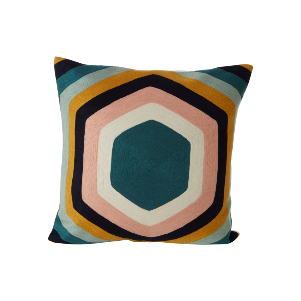 Bosie_Ozella_Hexagonal_Design_Cushion_interia.co.uk