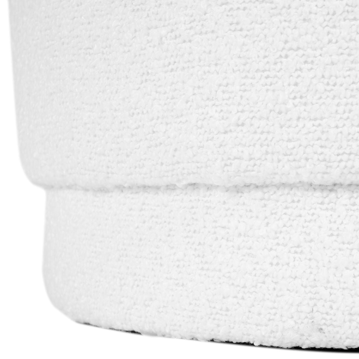 Sassari Boucl�� Fabric Cylinder Pouffe