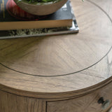 Mustique Round 1 Drawer Side Table