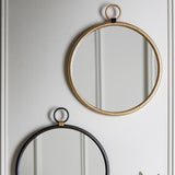 Bayswater Gold Round Mirror