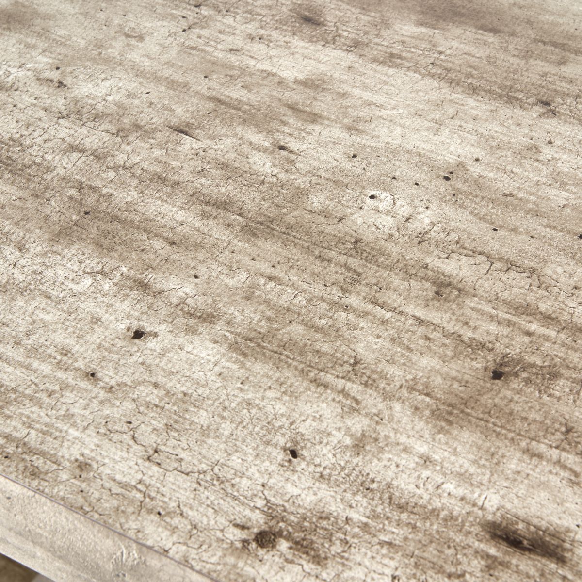 Jersey Concrete Effect Wood Veneer and Black Metal Desk