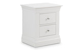 CLERMONT 2 DRAWER BEDSIDE - SURF WHITE